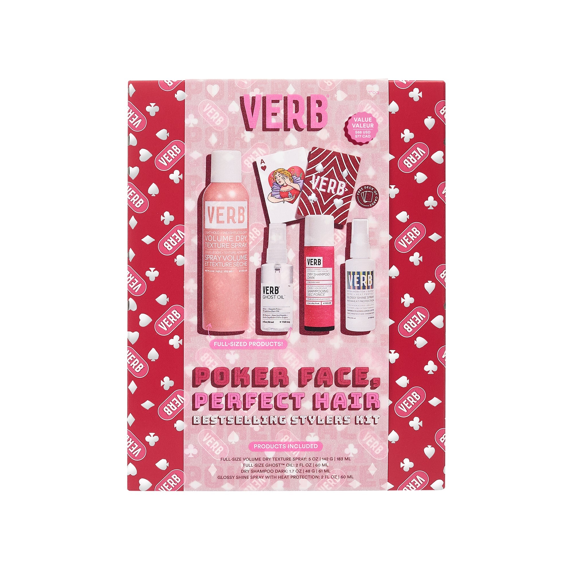 Verb Poker Face Gift Set